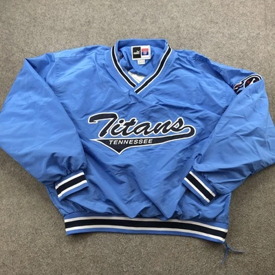 Vintage Tennessee Titans Jacket Mens XL Blue Puma NFL Football Pullover 90s - Image 1 of 4