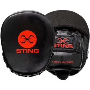 NEW Sting Arma Junior Black/Red Kids Training Focus Mitts - Picture 1 of 3