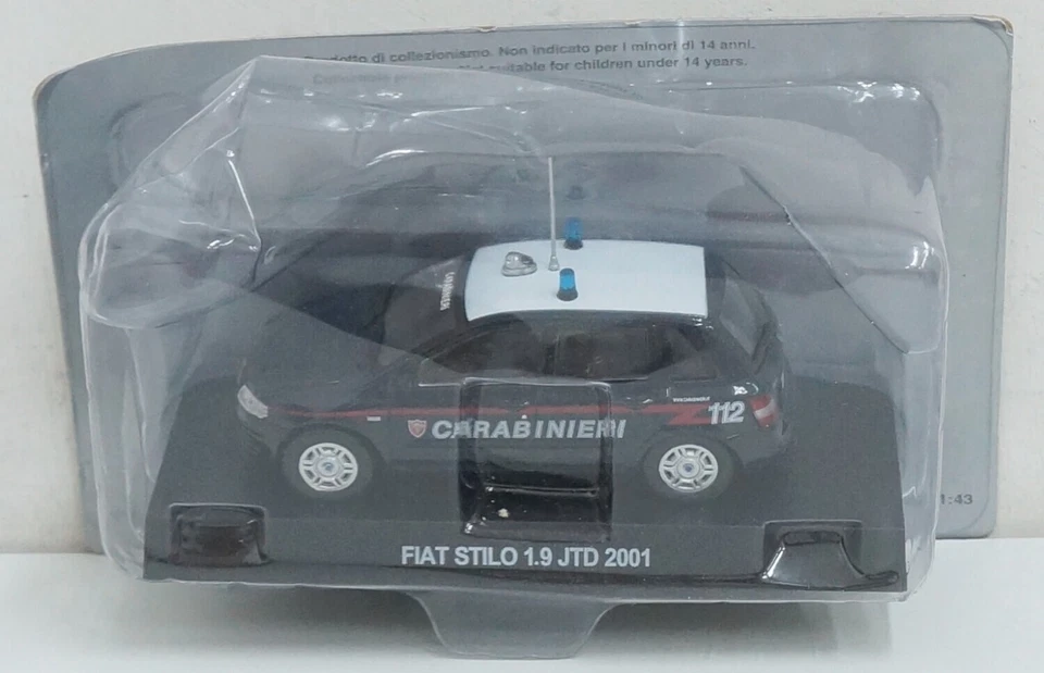Carabinieri Fiat Stilo 1.9 JTD - 2001 – Modellino Die Cast Scala 1:43 – De Ag... - Immagine 1 di 2