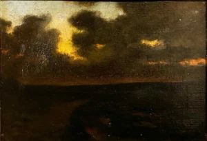 Pintura al óleo ataúd William Anderson: "Nightfall" - Imagen 1 de 1
