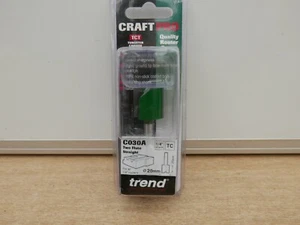 Trend C030ax1/4tc 20 mm x 1/4" gerade tct fräser schneider bit tiefe 1/4 schaft - Bild 1 von 1