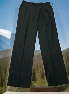 Men's Hagger Regular Fit Pleat Front Grey Pants 36x34 - Picture 1 of 4