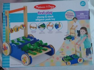 NEU - Melissa & Doug First Play Chomp and Clack Alligator Holz Schiebespielzeug - Bild 1 von 1