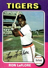 1975 Topps - #628 Ron LeFlore EX