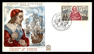 MayfairStamps France FDC 1970 No. 735 Historical History Dccaris Cardinal Richel - Picture 1 of 2