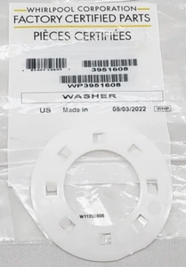 Rondella distanziale di spinta originale OEM WP3951608 per lavatrice Whirlpool 3951608 547639 - Foto 1 di 4