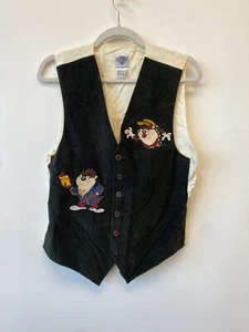 Vintage 90s ACME CLOTHING Co Looney Tunes Tasmanian Devil Suit Vest Size S - Bild 1 von 6