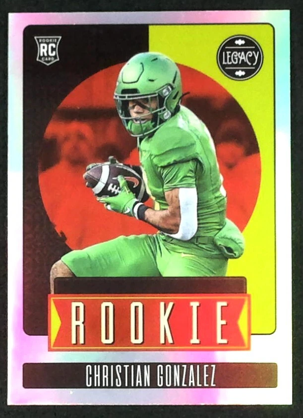 2023 Panini Legacy Christian Gonzalez #190  Oregon RC Premium Edition Silver - Image 1 of 2