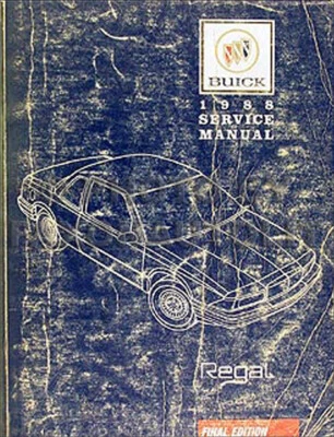1988 Buick Ripiano Negozio Servizio Manuale 88 Originale Riparazione Limitata Su - Immagine 1 di 2