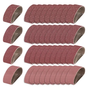 40Pcs 75x533mm Sanding Belts Grit 40 60 80 120 fits Makita Bosch Belt Sander - Picture 1 of 9