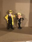 Vintage LOT OF 2 DICK TRACY PVC FIGURES Disney Applause 3.25" Madonna Breathless