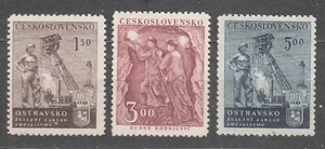 CZECHOSLOVAKIA 1951 SC#479/81 **MNH set, Miner’s Day, Sept. 9, 1951. - Imagen 1 de 1
