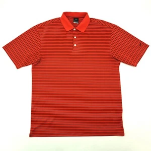 Nike Golf Dri Fit UV Para Hombres Grande Rojo Rayas Transpirable Manga Corta Polo - Imagen 1 de 8