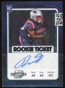 Rhamondre Stevenson 2021 Panini Contenders Optic Auto Rookie Patriots - Picture 1 of 2