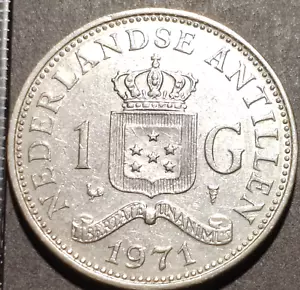 1 Gulden 1971 Juliana Antilles néerlandaises Netherlands Antilles - 625216 coin - Afbeelding 1 van 2