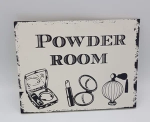 Bathroom Sign Powder Room 8” x 5.5” Novelty Sign - Picture 1 of 2