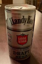 LONE STAR HANDY KEG DRAFT CRIMPED STEEL TAB BEER CAN HONEST TO GOODNESS 
