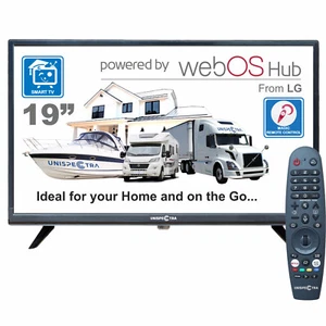 19" Smart TV (webOS from LG) HD 12V 24V 240V Freeview & SAT Tuner, Magic Remote - Picture 1 of 10