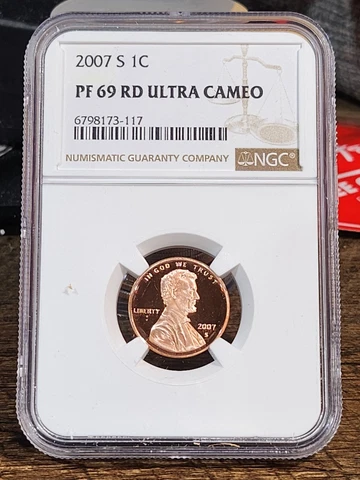 2007 S Lincoln 1c, NGC Certified PF 69 UCAM RD, 117 Cover