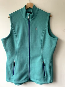 Spyder Womens Size 18/20 Gilet Turquoise 2 Front Pockets Body Warmer - Picture 1 of 11
