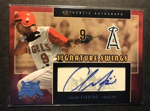 Signed 2005 CHONE FIGGINS Fleer SIGNATURE SWINGS Card #SS-CF Autographed Angels - Picture 1 of 2