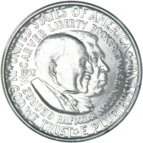 1952 (P) Washington-Carver Classic Commem Half Dollar BU See Pics T797 Cover