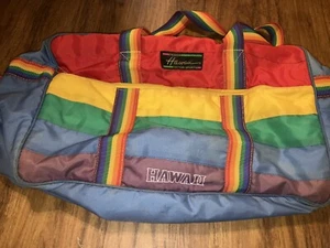 Victor Sport Design Hawaii insulated Rainbow Tote Duffle Bag Pride Vintage Retro - Picture 1 of 10