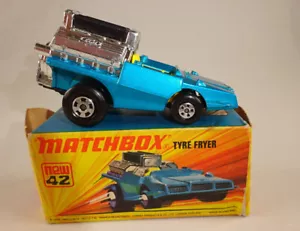 Matchbox Superfast Nr. 42B Tyre Fryer blaumetallic in "J" Box - Bild 1 von 7