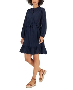 Style & Co Women's Shadow-Striped Ruffle-Hem Dress Sz XL - Picture 1 of 3