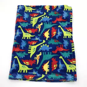 Baby Gear Blanket Dinosaur Navy Blue Single Layer Name on Tag - Picture 1 of 7