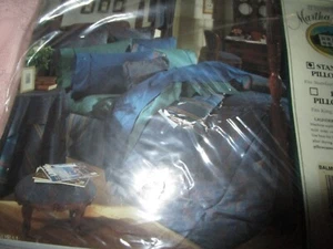 NEW VINTAGE MARTHA STEWART STANDARD PILLOW SHAM BALMORAL PAISLEY 20 X 26 - Picture 1 of 3