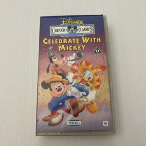 Walt Disney Cartoon Classics - Vol. 1 - Celebrate With Mickey (VHS, 1994) - Picture 1 of 6