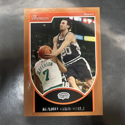 2007-08 Bowman Draft Picks & Stars - Manu Ginobili #51 Gold /399 - Image 1 of 2
