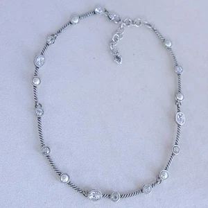Brighton Montee Carlo Necklace Retired Silver-Plated Crystal Pearl Gift - Picture 1 of 7