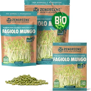 Semi Di Fagioli Mung Biologico - Scegli Tra 10G, 200G E 500G - Germogli Di Fagio - Foto 1 di 12