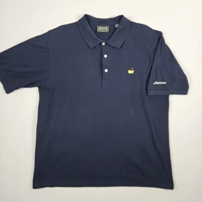 Camisa polo para hombre Masters Collection Augusta Nationals azul manga bordada XL  Foto 1 de 4
