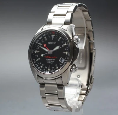 [Exc + 5] Seiko альпинист 8F56-00D0 SBCJ019 вечный календарь Titan мужчин Японии - Изображение 1 из 4