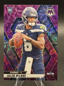 NFL 2025 Panini Mosaic Jalen Milroe Purple Scope RC Seattle Seahawks QB - Bild 1 von 2