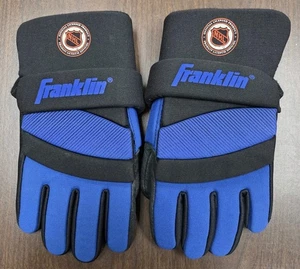 Vintage Franklin Professional NHL Street Hockey Gloves No. 7060 Blue - VG Cond - Picture 1 of 4