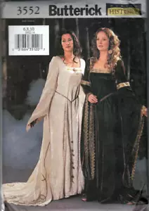 Costume abito rinascimentale modello cucito Butterick fare storia 3552 - Foto 1 di 2