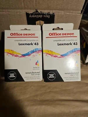Office Depot Tricolor Ink Compatible With Lexmark 43 —1008 - Image 1 of 3