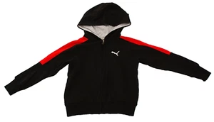 Puma Little Boy's Size 5 Black Full Zip Hoodie Hooded Sweatshirt - Picture 1 of 3