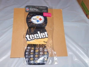 NUEVO-NFL-PITTSBURGH STEELERS PAQUETE DE 3 FUNDAS/BOLSILLOS REUTILIZABLES PARA MASCARILLAS ~ PEQUEÑA EDICIÓN LIMITADA - Imagen 1 de 7