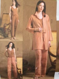Vogue Sewing Pattern 2851 Misses Ladies Shirt-Jacket Jacket Top Pants 8-12 UC - Picture 1 of 4