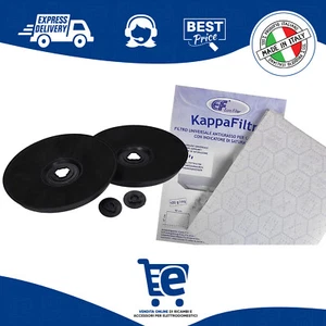 Kit Whirlpool Rex Electrolux 2 Filtri Cappa Carboni Attivi + Filtro Universale - Imagen 1 de 7