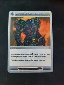 Chaotic Fire And Stone Rare Card Armor of Earthen Might NM - Picture 1 of 2