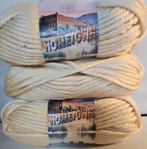 Lion Brand Hometown USA Yarn "Los Angeles Tan" Lot Of 3 Skeins 81 Yds Each Skein - Picture 1 of 5