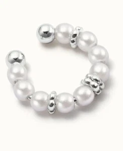 New Daisy Jewellery pearl/sterling silver ear cuff with gift bag/box RRP £25 - Picture 1 of 5
