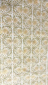 "Corredor de mesa Pottery Barn floral amarillo verde blanco 18 x 90"" como está" - Imagen 1 de 9