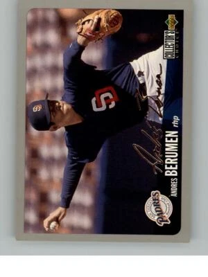 1996 Collector's Choice Andres Berumen 293   San Diego Padres Silver Signature - Image 1 of 2